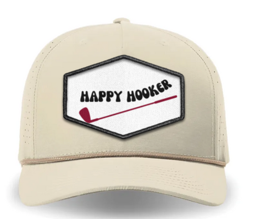 "HAPPY HOOKER" Golf Snapback