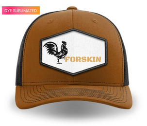 "FORESKIN" Brown/Black Snapback Hat